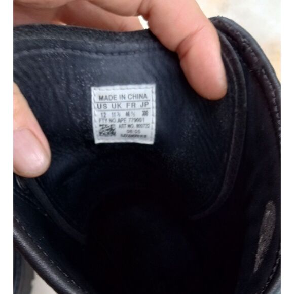 Vintage Adidas Muhammad Ali Black Leather Combat Boots, Men's sz. 12 - Picture 8 of 9